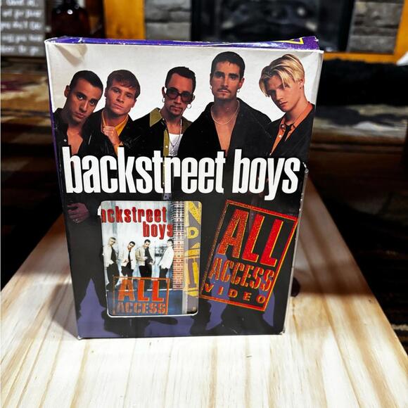 Other - BACKSTREET BOYS 1998 JIVE RECORDS ALL ACCESS VHS WITH ADDITIONAL BONUS CD New